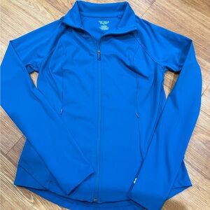 Tek Gear Blue Athletic Jacket Full Zip Performance